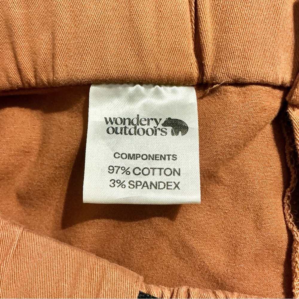 Wondery Outdoor Hiking Pants Women Size XXL Orange w/Belt Multiple Zip‎ Pockets - Picture 8 of 11